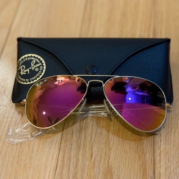 RAY BAN AVIATOR FLASH LENSES POLARIZED - Picture 8 of 8